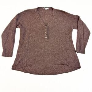 Madewell Brown Wool Alpaca Button Cardigan Pullover Sweater Size Small